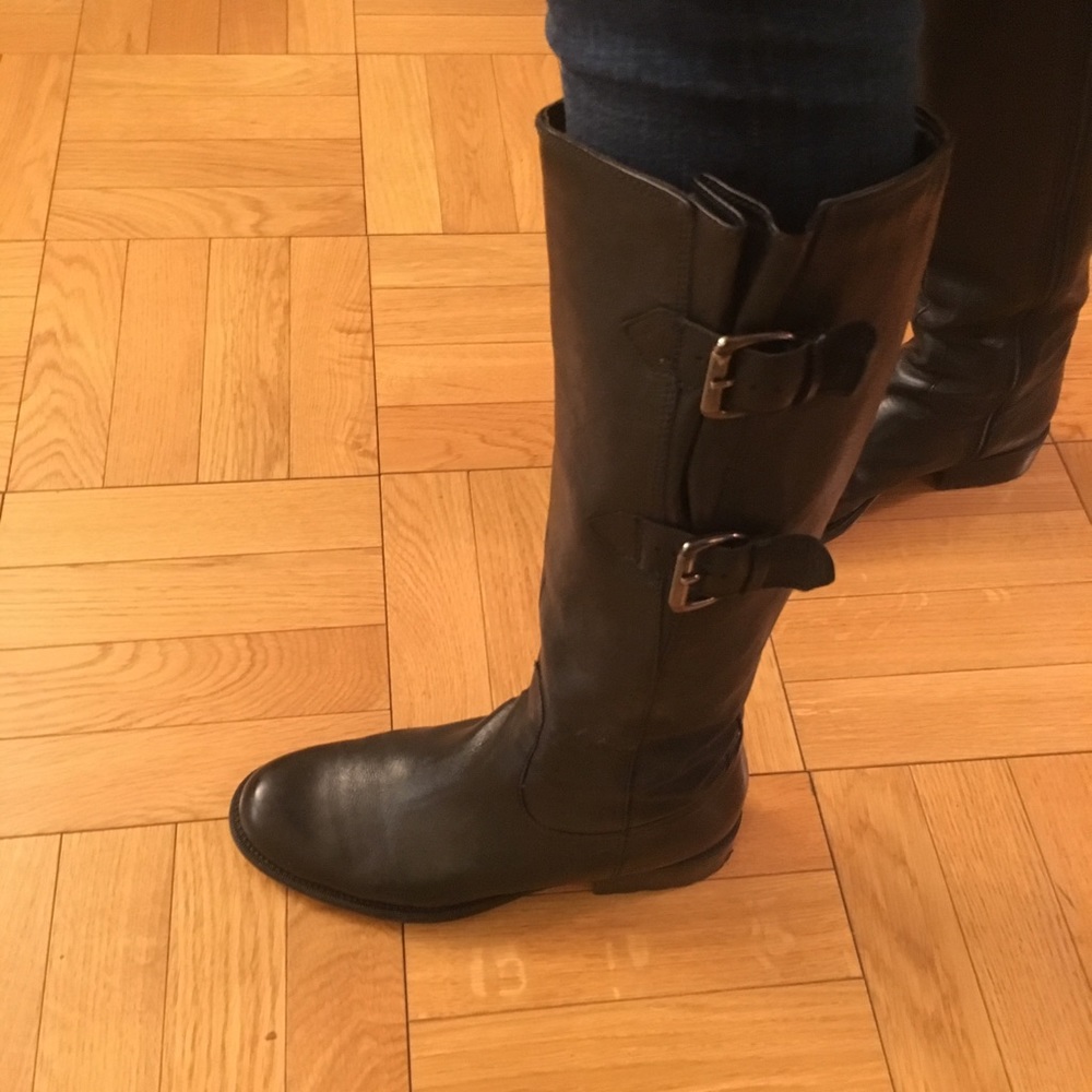 Clarks tall black boots - perfect condition.